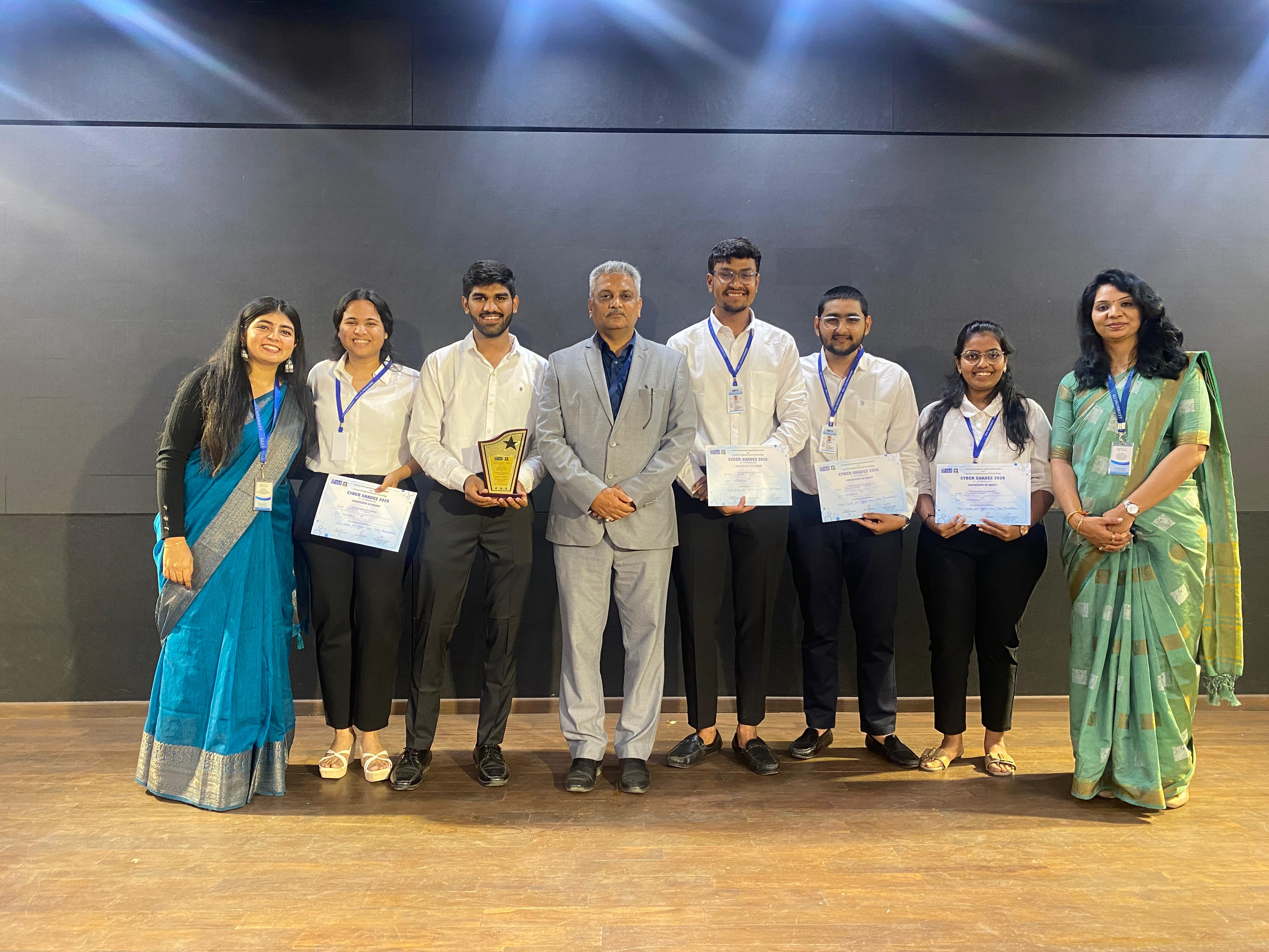 Kishan Khatri receiving first place award