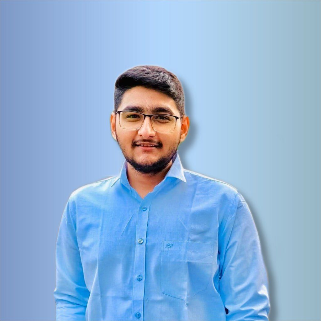 Kishan Khatri analyzing systems in a professional tech environment